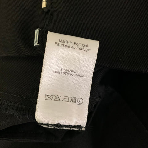 SIMONE ROCHA Size M Black Cotton Twill Zip Shorts