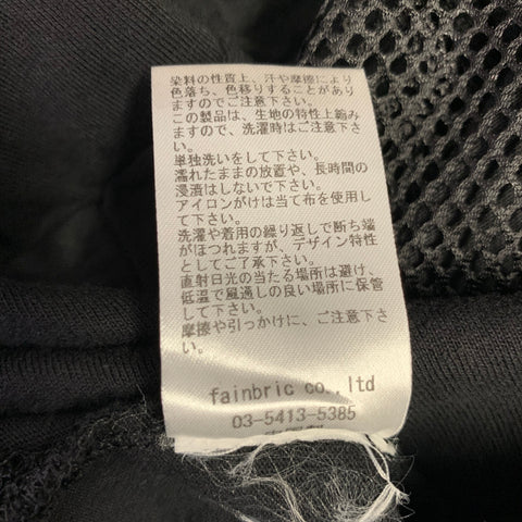 DANKE SCHON Size M Black Embroidery Cotton Mesh T-shirt