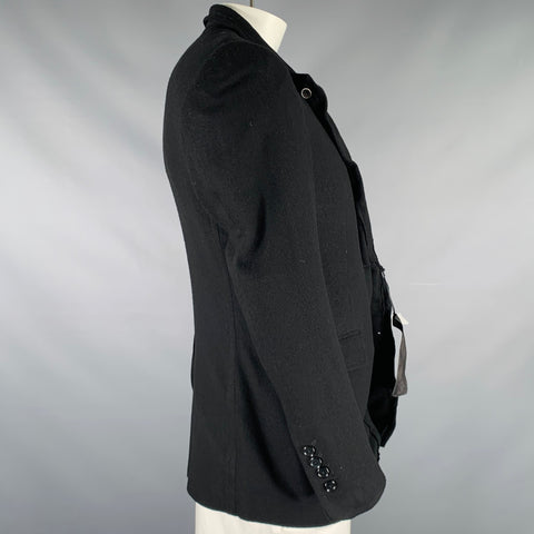 FRANCK BOCLET Size 42 Black Wool Blend Jacket