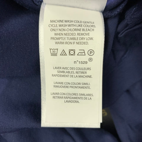 POLO by RALPH LAUREN Size M Navy Cotton Half Placket Polo