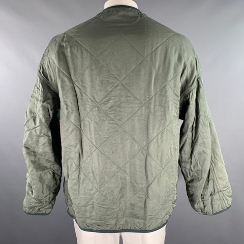 VISVIM Size L Green Nylon Reversible Jacket
