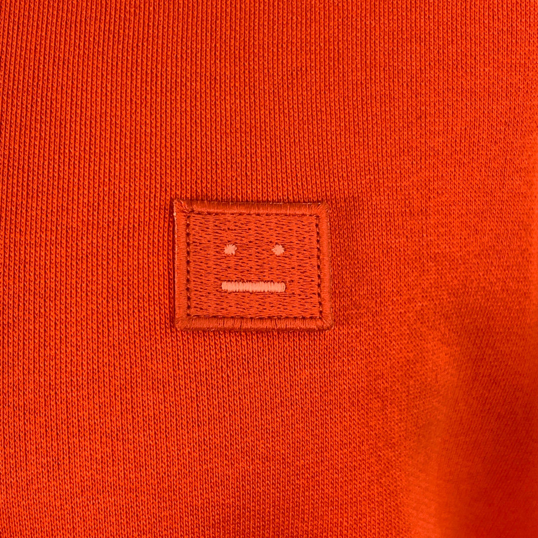 ACNE STUDIOS Size S Orange Cotton Oversized Sweatshirt