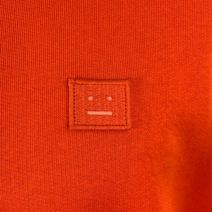 ACNE STUDIOS Size S Orange Cotton Oversized Sweatshirt