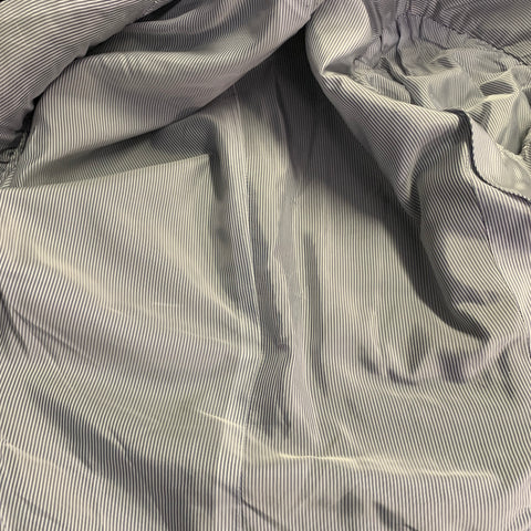 VESTE DE SPORT BAND OF OUTSIDERS EN LAINE RAYÉE BLEU MARINE ET GRISE, TAILLE 40 REGULAR, REVERS CRANTÉ