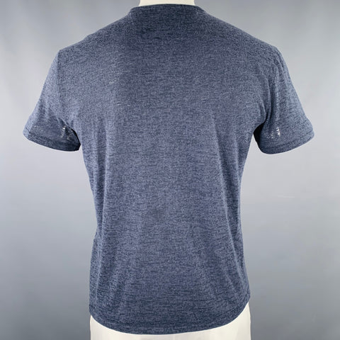 JOHN VARVATOS Size L Grey Heather Cotton Blend One Pocket T-shirt