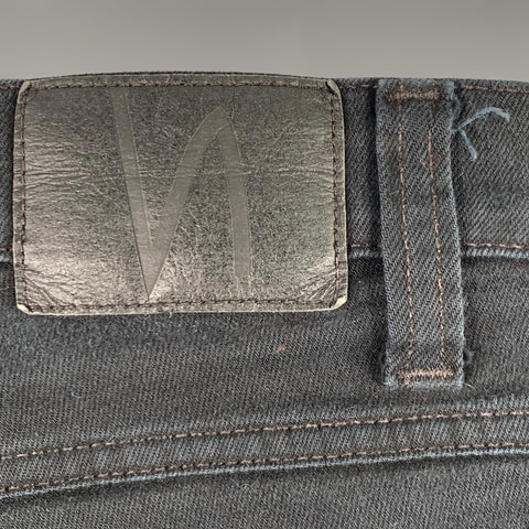 NUDIE JEANS Size 33 Indigo Twill Organic Cotton Blend Skinny Jeans