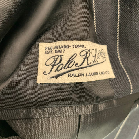 POLO by RALPH LAUREN Size 8 Black White Linen Wool Blazer