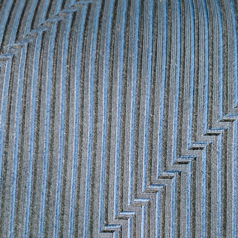 BATTISTONI One Size Black Blue Stripe Silk Tie