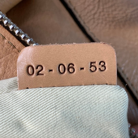 CHLOE Beige Leather Top Handles Zip Handbag