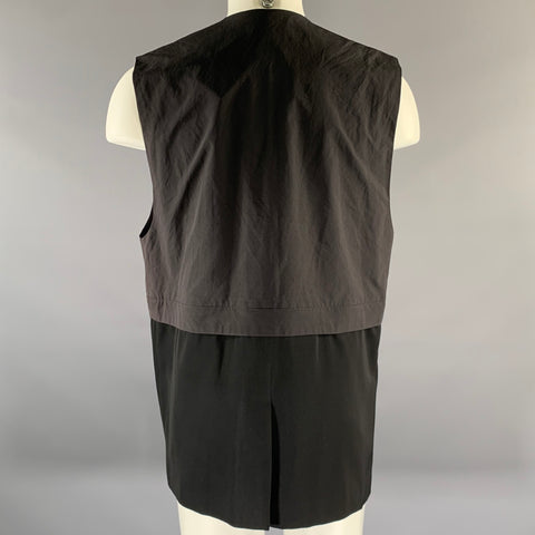 SISE Size S Black Wool Convertible Vest