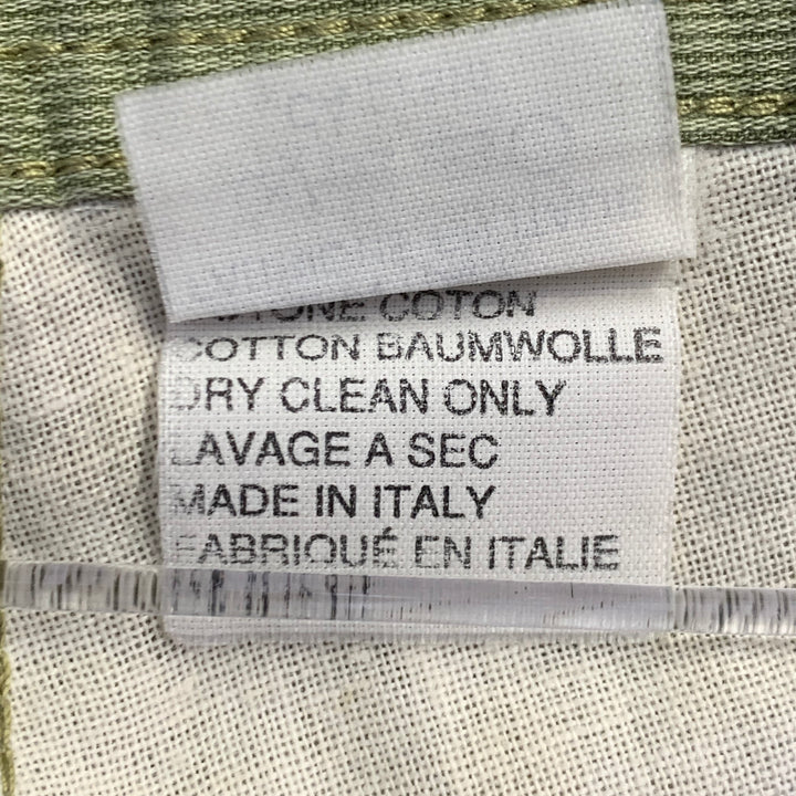 GIORGIO ARMANI Vintage Size 30 Green Sage Cotton High Waisted Pleated Shorts