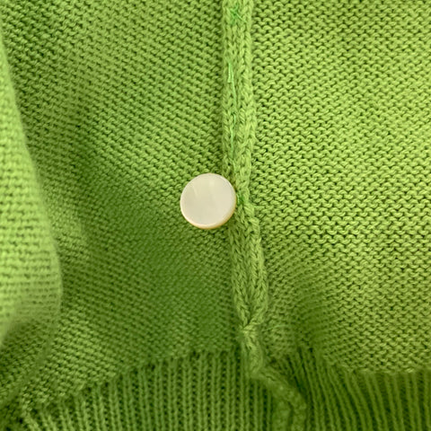 LENA HOSCHEK Size XS Chartreuse Cardigan