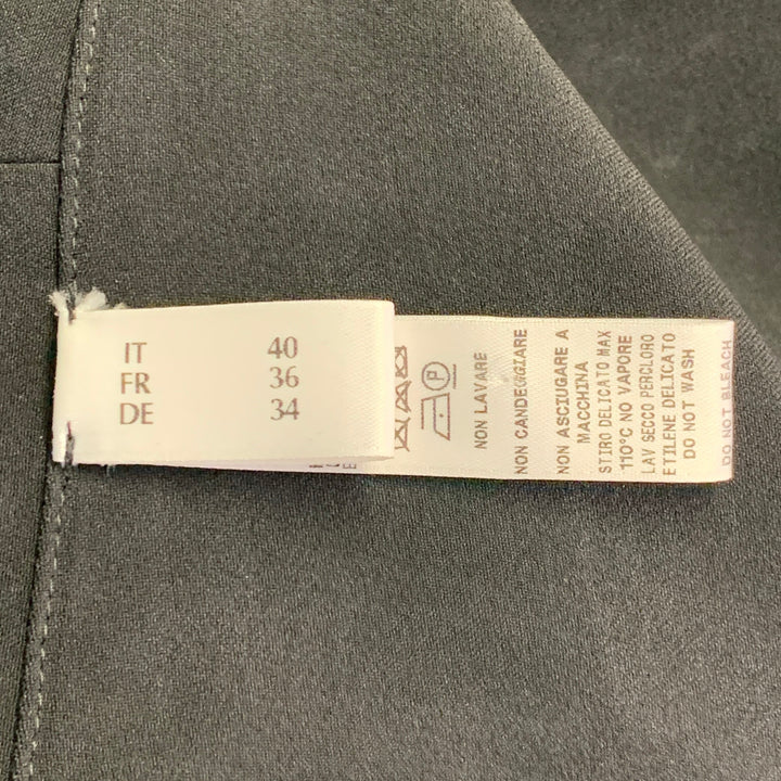 LA PERLA Size 4 Black White Viscose Blend Faux Pearl Embellishment V-Neck Jumpsuit