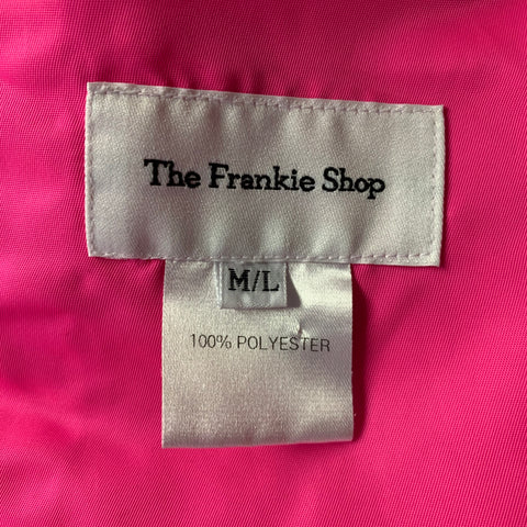 THE FRANKIE SHOP Size M/L Pink Polyester Shirt Jacket Shirt