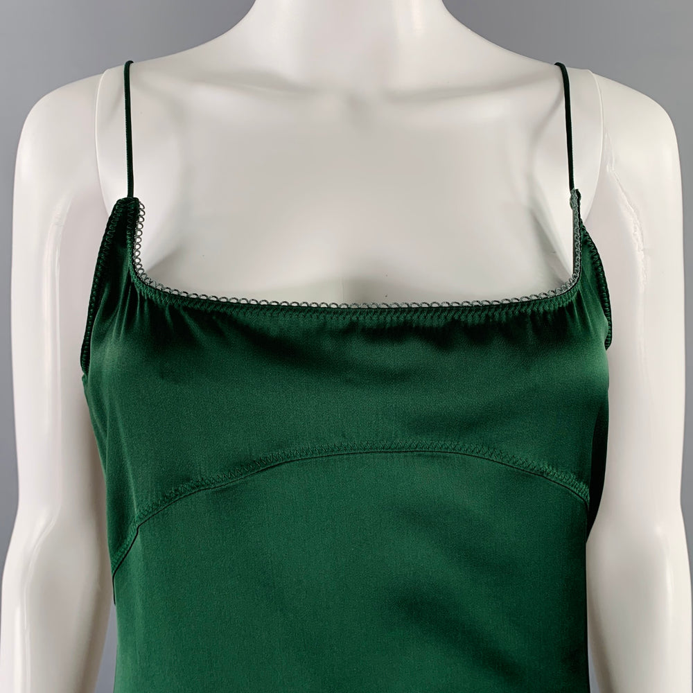 JACQUEMUS Size 0 -La Robe Notte- Green Viscose Blend Spaghetti Straps – Sui  Generis Designer Consignment