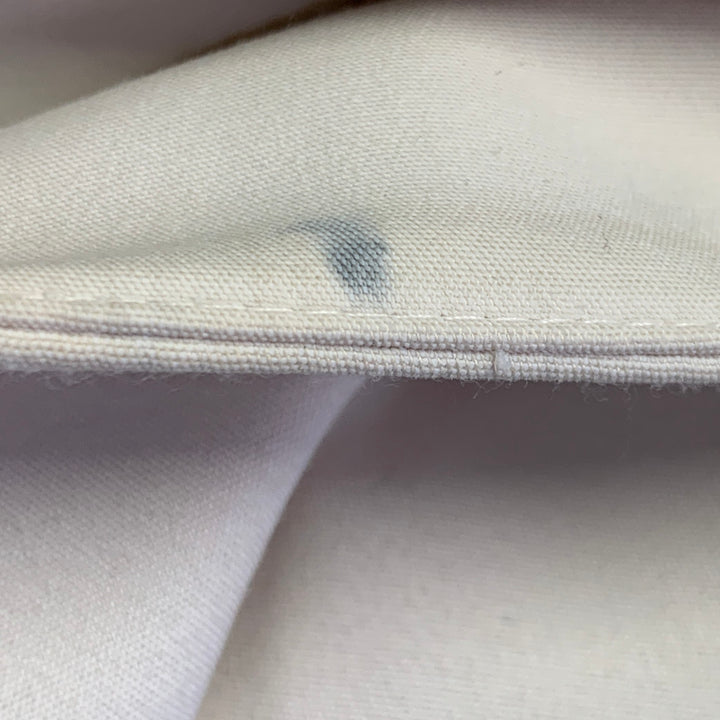 AKRIS Size 2 Cream Wool Blend Tapered Side Zipper Dress Pants