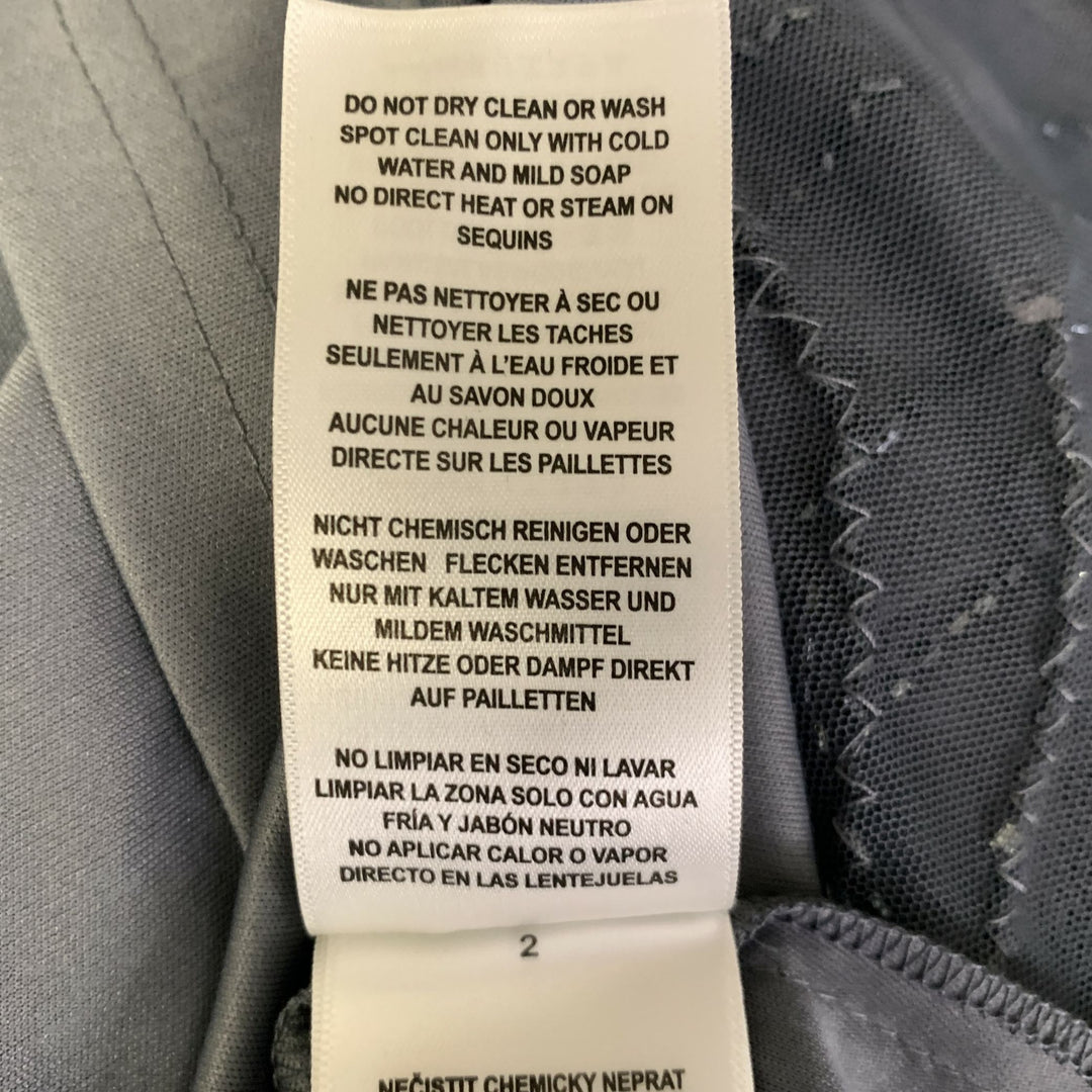 ADRIANNA PAPELL Size L Moonscape Floral Long Cocktail Dress