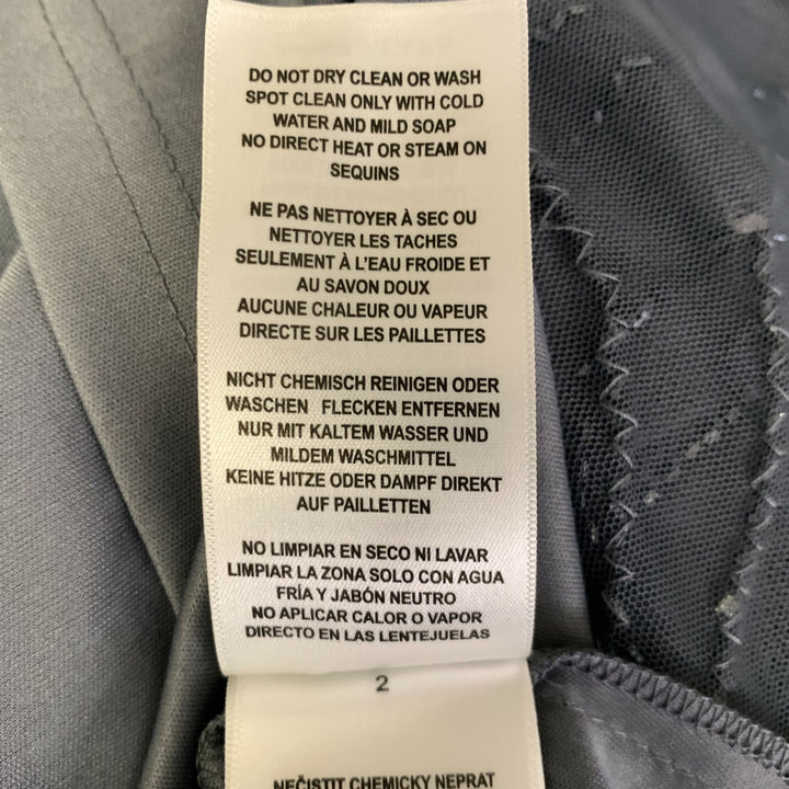 ADRIANNA PAPELL Size L Moonscape Floral Long Cocktail Dress