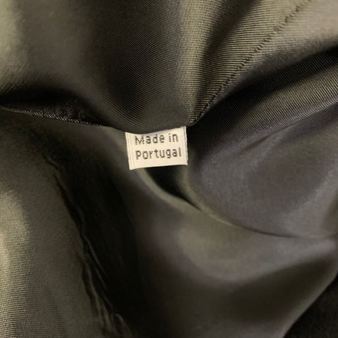 BALLY Chest Size 42 Black Textured Cashmere Notch Lapel Sport Coat