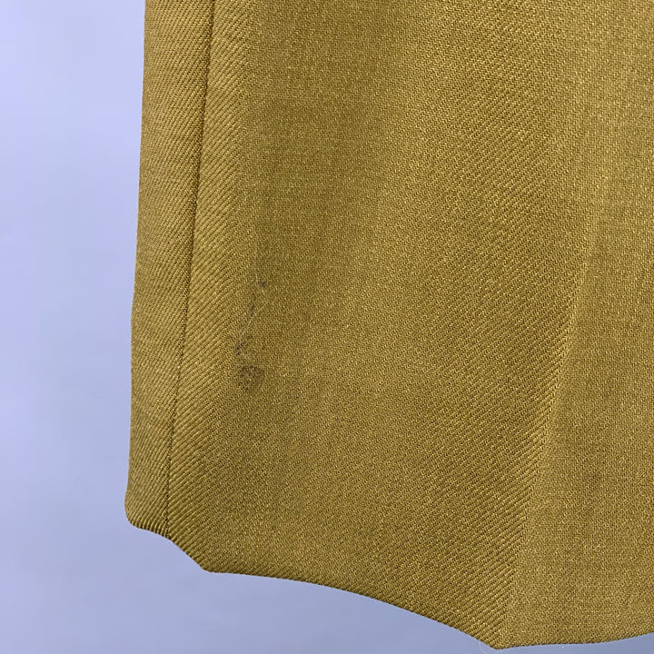 AMI by ALEXANDRE MATTIUSSI Size M Green Olive Virgin Wool Tapered Dress Pants