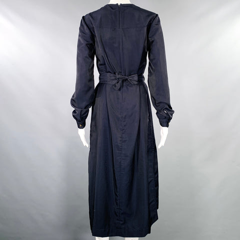 TED BAKER Taille S Robe mi-mollet Aminna en polyester bleu marine de style utilitaire