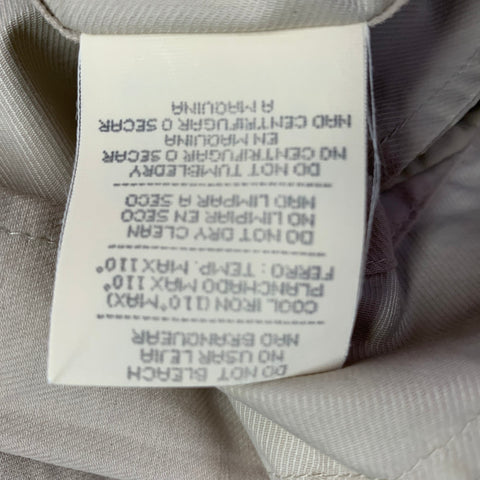 ERMENEGILDO ZEGNA Size M Cream Cotton Blend Field Jacket