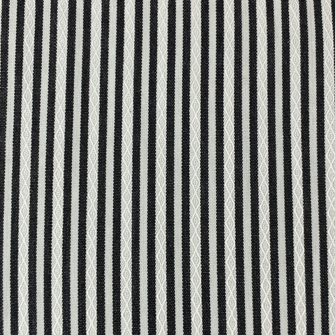 DOLCE & GABBANA Size M Black White Stripe Cotton Button Up Long Sleeve Shirt