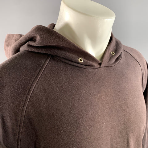VISVIM Size XL Grey Wash Cotton Hoodie Sweatshirt