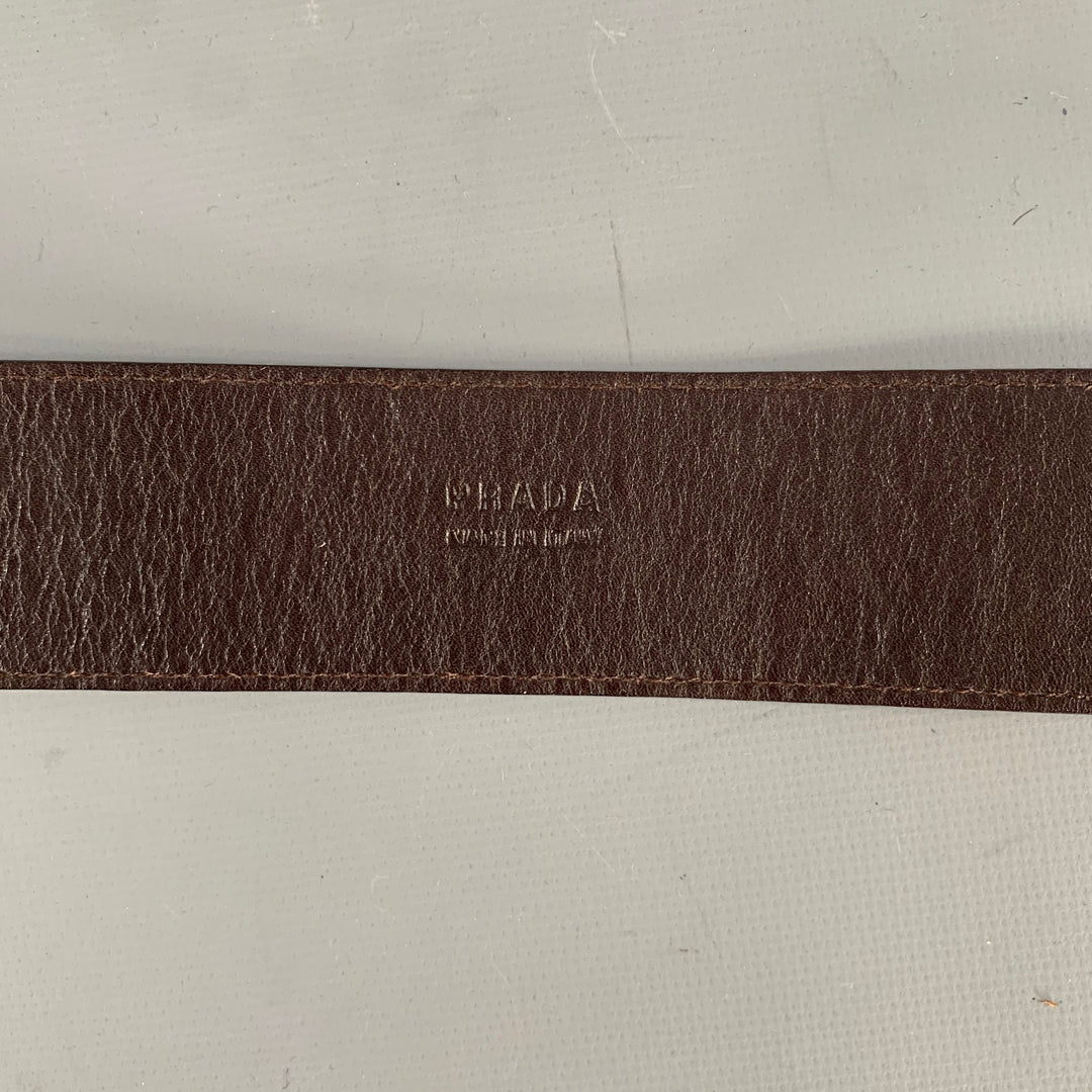 PRADA Brown Leather Belt