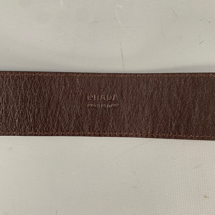 PRADA Brown Leather Belt
