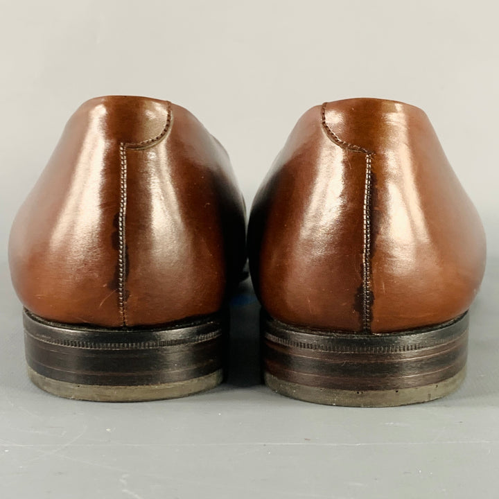 BALLY Size 8 Brown Penny Loafers