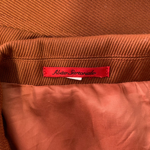 ABITO SARTORIALE Veste de travail en laine mélangée marron chiné Taille 44