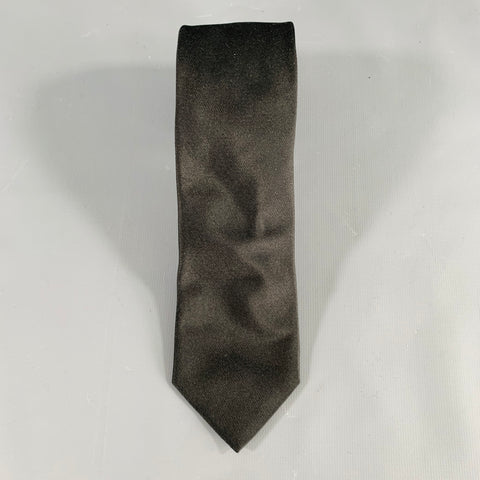 BARNEY'S NEW YORK Black Silk Tie