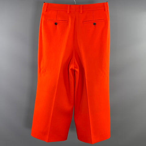 AMI by ALEXANDRE MATTIUSSI Size 32 Orange Wool Zip Fly Dress Pants