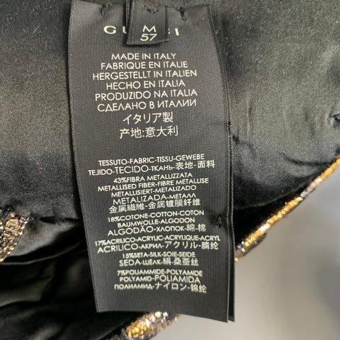 GUCCI Leopard Cotton Blend Metallic Hats
