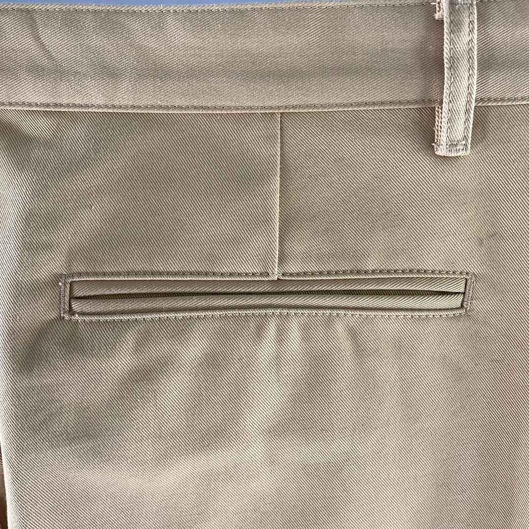 APC Size 34 Khaki Cotton Straight Chino Pants