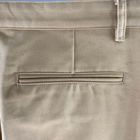 APC Size 34 Khaki Cotton Straight Chino Pants