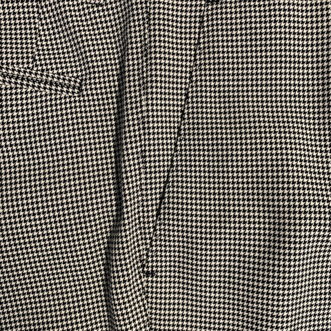 DOLCE & GABBANA Size 34 Black White Houndstooth Cotton Zip Fly Dress Pants