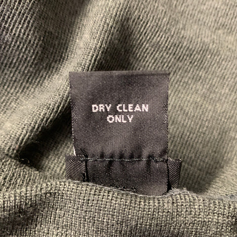 DANIEL CLEARY Size M Green Charcoal Knit Wool T-shirt