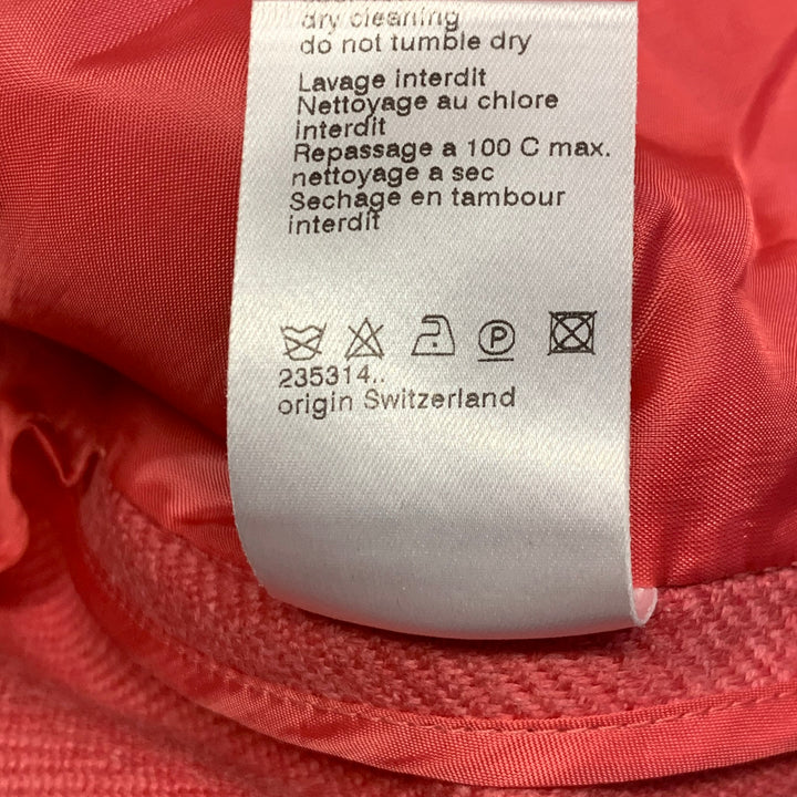 AKRIS PUNTO Size 8 Pink Wool Cashmere Twill Cinched Jacket Blazer