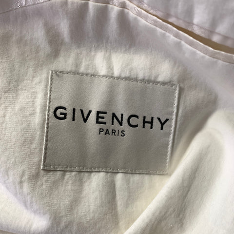 GIVENCHY Chest Size 34 White Off White Cotton Sport Coat