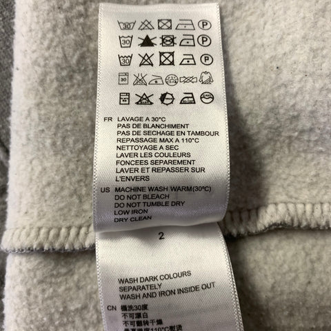 SANDRO Size S Grey New Order Cotton Blend Hoodie Sweatshirt