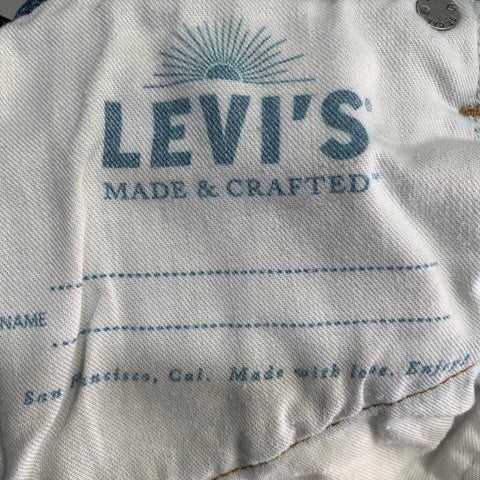 LEVI STRAUSS Size 28 511 Blue Organic Cotton Slim Selvedge Jeans