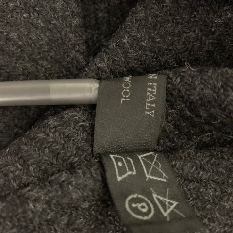 PRADA Size 2 Grey Dark Grey Wool Blend Mini Skirt