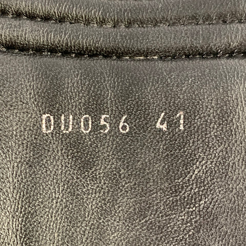 Sandales DRIES VAN NOTEN T. 38 en cuir matelassé noir