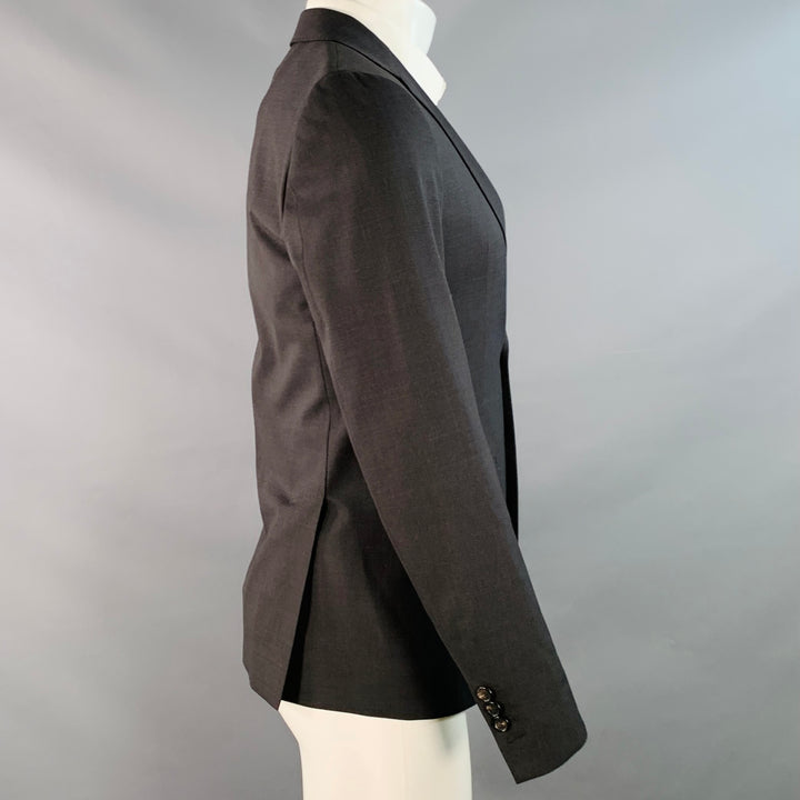 DSQUARED2 MANCHESTER Size 38 Charcoal Wool Blend Notch Lapel Sport Coat