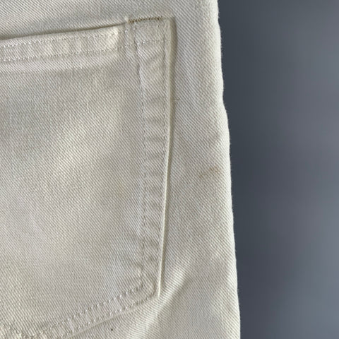 Jean skinny en coton blanc ACNE taille 30