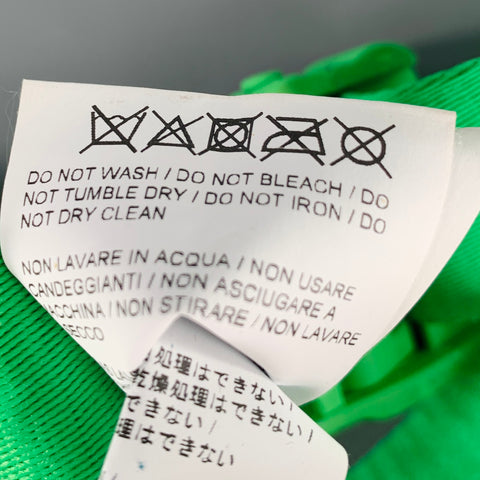 OFF-WHITE One Size Industrial Web Logo Green White Polyamide Blend Belt