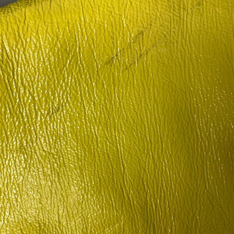 COURREGES Size 0 Yellow Navy & White Cotton & Polyurethane Color Block Dress