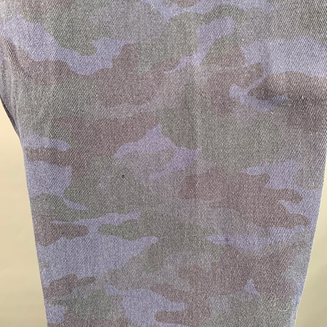 PS by PAUL SMITH Size 30 Blue Grey Camouflage Cargo Zip Fly Casual Pants